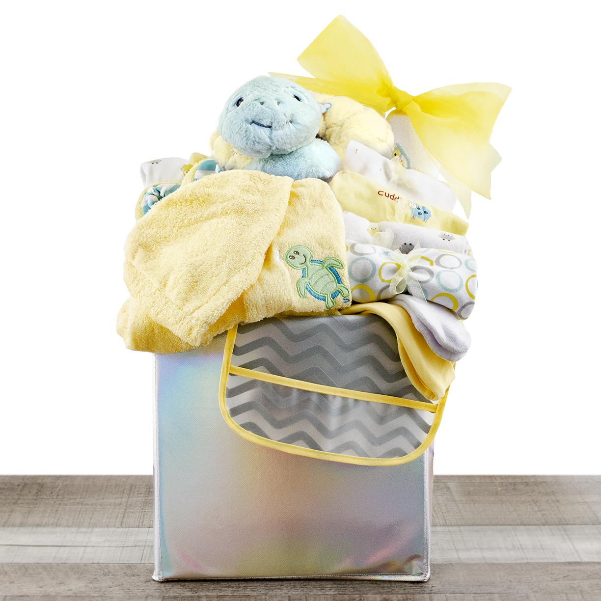 Baby's First Wardrobe Gift Basket by Baby Basket | Baby Gift Baskets | Gender Neutral Gift Baskets | Gift Baskets Delivered